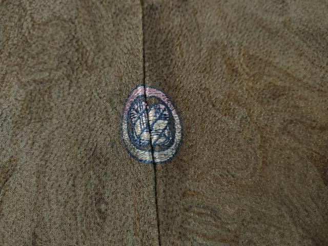 平和屋着物●上質な小紋　墨流し文様　暈し染め　正絹　逸品　AABK6355cs