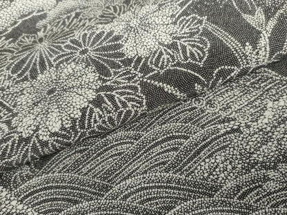 平和屋着物●伝統工芸師　服部光擴　江戸小紋　訪問着　松竹梅文　正絹　逸品　AABK6356cs