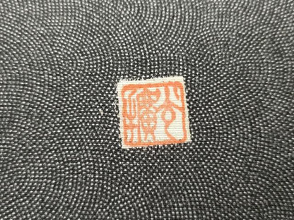 平和屋着物●伝統工芸師　服部光擴　江戸小紋　訪問着　松竹梅文　正絹　逸品　AABK6356cs