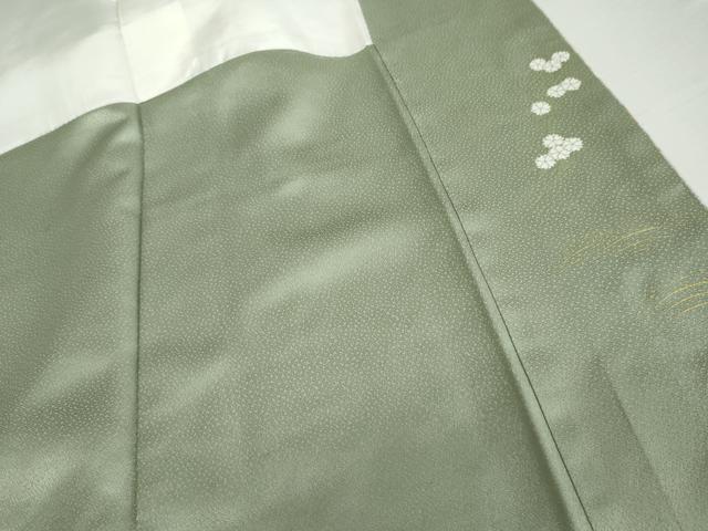 平和屋着物●訪問着　道長草花文　暈し染め　金彩　正絹　逸品　AABK6370cs
