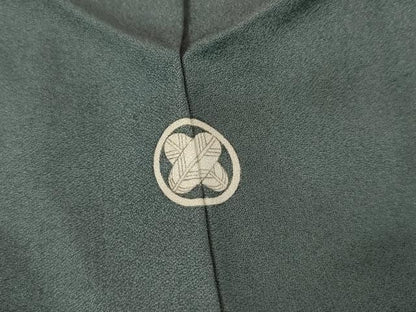 平和屋着物●訪問着　駒刺繍　松竹梅文　正絹　逸品　AABK6376cs