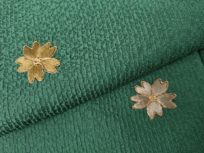 平和屋着物●訪問着　駒刺繍　舞花間道　暈し染め　金彩　正絹　逸品　AABK6392cs