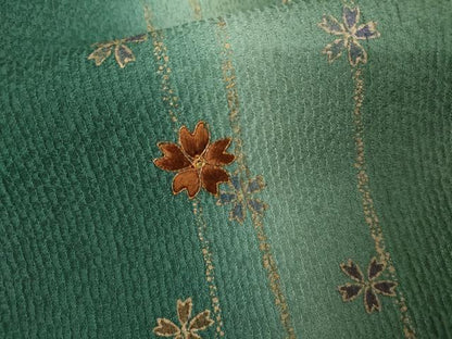 平和屋着物●訪問着　駒刺繍　舞花間道　暈し染め　金彩　正絹　逸品　AABK6392cs