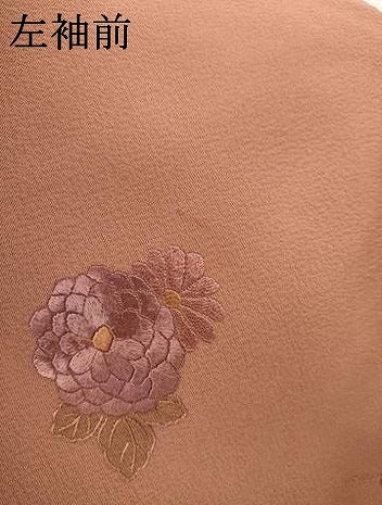 平和屋着物●中国三大刺繍 汕頭刺繍 スワトウ刺繍 翠山刺繍 総刺繍 訪問着 色紙重ね立波松竹梅文 暈し染め 銀糸 正絹 逸品 AABK6395cs