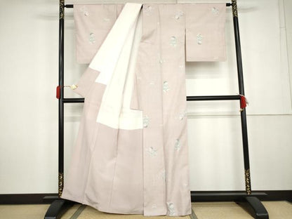 平和屋着物●上質な紬　童子遊び　跳び兎　正絹　逸品　AABK6399cs