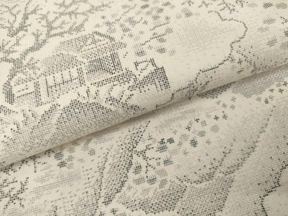 平和屋着物●本場大島紬　白大島　9マルキ　重ね山風景文　正絹　逸品　AABK6400cs