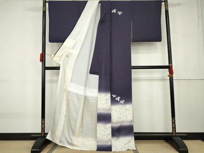 平和屋着物●訪問着　葉尽くし　暈し染め　金彩　正絹　逸品　AABK6410cs