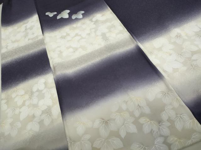 平和屋着物●訪問着　葉尽くし　暈し染め　金彩　正絹　逸品　AABK6410cs