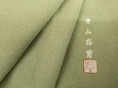 平和屋着物●寺山存男　江戸小紋　角通し　正絹　逸品　AABK6411cs