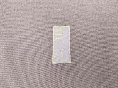 平和屋着物●本加賀友禅作家　寺西英樹　訪問着　枝花文　小菊　暈し染め　浜ちりめん　証紙付き　正絹　逸品　AABK6416cs