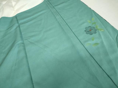 平和屋着物●訪問着　辻が花　暈し染め　金通し地　さが美扱い　正絹　逸品　AABK6419cs