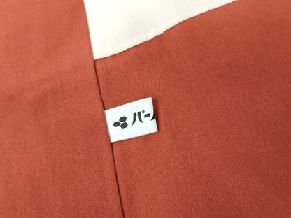 平和屋着物●摺り友禅の第1人者　伝統工芸士　長居賢珠　小紋　番傘　鼓　隈取　金彩　反端付き　正絹　逸品　AABK6432cs