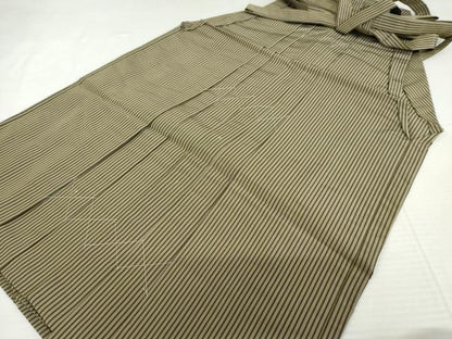 平和屋着物●男性　行灯袴　縞　正絹　逸品　AABK6441cs