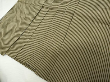 平和屋着物●男性　行灯袴　縞　正絹　逸品　AABK6441cs