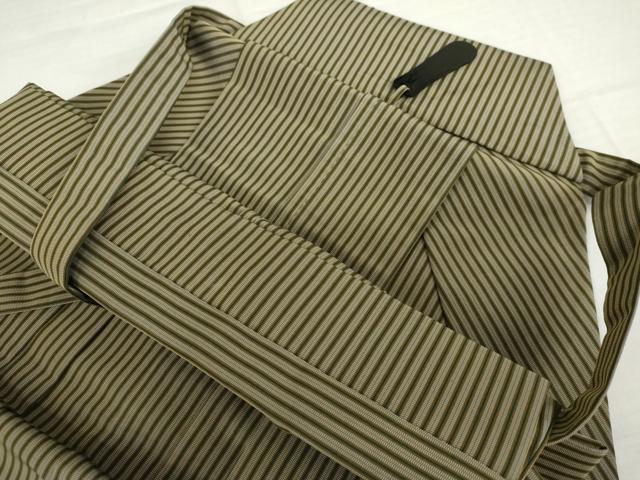 平和屋着物●男性　行灯袴　縞　正絹　逸品　AABK6441cs
