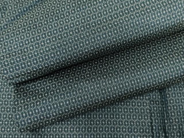 平和屋着物●男性　本場大島紬　アンサンブル　80亀甲　正絹　逸品　未使用　AABK6449cs