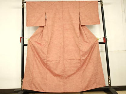 平和屋着物●上質な紬　霞文　正絹　逸品　未使用　AABK6452cs