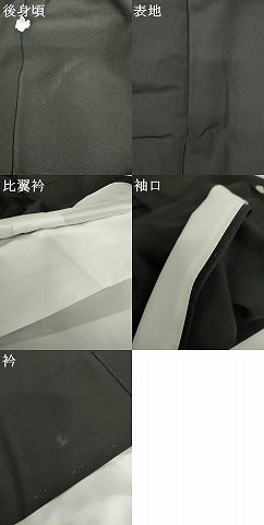 平和屋着物●豪華黒留袖 松竹梅飛鶴風景文 暈し染め 金彩 正絹 逸品 AABK6456cs