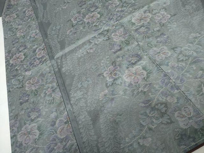 平和屋着物●本場大島紬　枝花文　やまと誂製　正絹　逸品　未使用　AABK6457cs