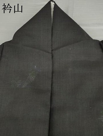 平和屋着物●本場結城紬　重要無形文化財　100亀甲　飛び亀甲　成り物　正絹　逸品　AABK6458cs