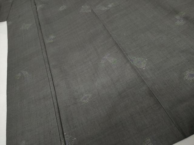 平和屋着物●本場結城紬　重要無形文化財　100亀甲　飛び亀甲　成り物　正絹　逸品　AABK6458cs