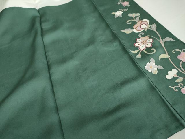平和屋着物●京の名門　じゅらく謹製　訪問着　駒刺繍　大和貝紫　更紗花文　正絹　逸品　AABK6466cs