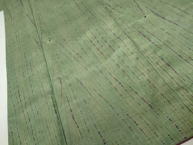 平和屋着物●上質な紬　竜巻絞り　ロング丈　正絹　逸品　AABK6469cs