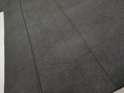 平和屋着物●江戸小紋　鮫小紋柄　黒地　正絹　逸品　AABK6470cs