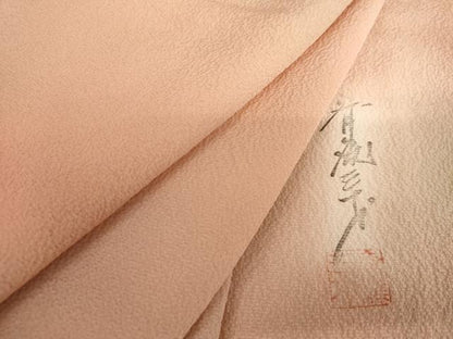 平和屋着物●染色作家　斉藤三才　小紋　霞文　暈し染め　正絹　逸品　AABK6471cs