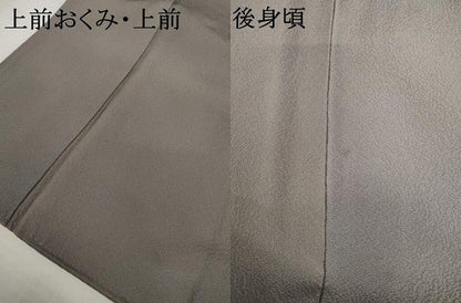 平和屋着物●染色作家　斉藤三才　小紋　霞文　暈し染め　正絹　逸品　AABK6472cs