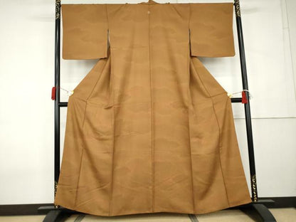 平和屋着物●上質な小紋　作家物　雲重ね文　正絹　逸品　AABK6480cs