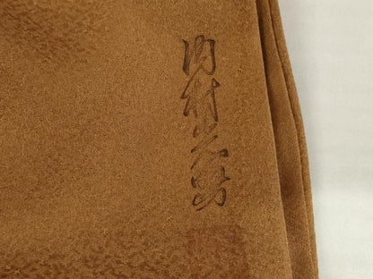 平和屋着物●上質な小紋　作家物　雲重ね文　正絹　逸品　AABK6480cs
