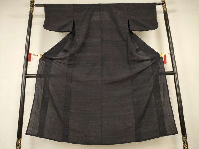 平和屋着物＊夏物　紗紬　霞文　正絹　逸品　AABK6490jd