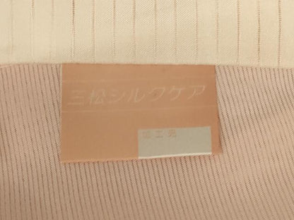平和屋着物●夏物　訪問着　絽　手描き　草花文　暈し染め　銀彩　正絹　逸品　AABK6495jd