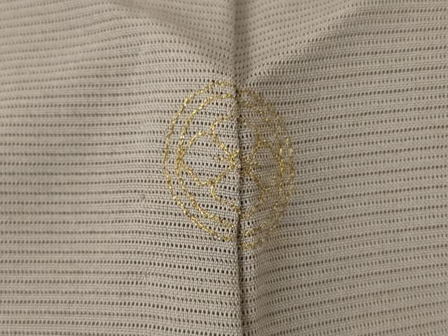 平和屋着物●夏物　色無地　絽　利休白茶色　正絹　逸品　AABK6497jd