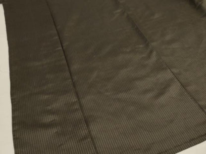 平和屋着物＊夏物　紗紬　縞　正絹　逸品　AABK6498jd