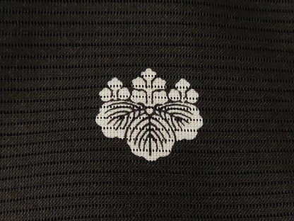 平和屋着物＊夏物　黒留袖　絽　御所車吉祥花文　金彩　洗える着物　AABK6503jd