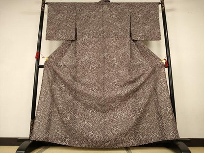 平和屋着物＊夏物　洗える最高級着物　＜英＞はなぶさ謹製　小紋　飛鳥文　洗える着物　AABK6507jd