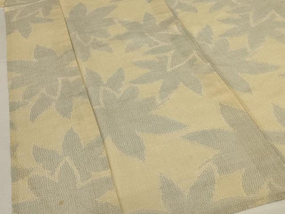 平和屋着物＊夏物　大島上布　舞葉文　反端付き　正絹　逸品　AABK6513jd