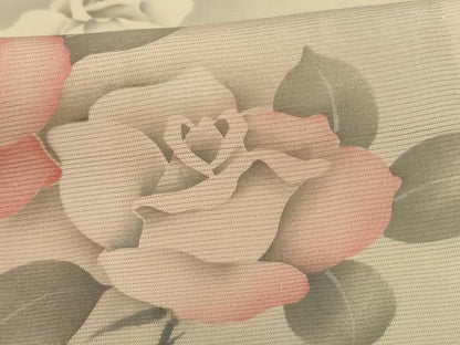 平和屋着物＊夏物　訪問着　絽　手描き　薔薇　暈し染め　正絹　逸品　AABK6518jd