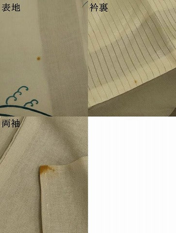 平和屋着物＊夏物　訪問着　紗　風景文　正絹　逸品　AABK6520jd