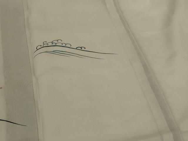 平和屋着物＊夏物　訪問着　紗　風景文　正絹　逸品　AABK6520jd