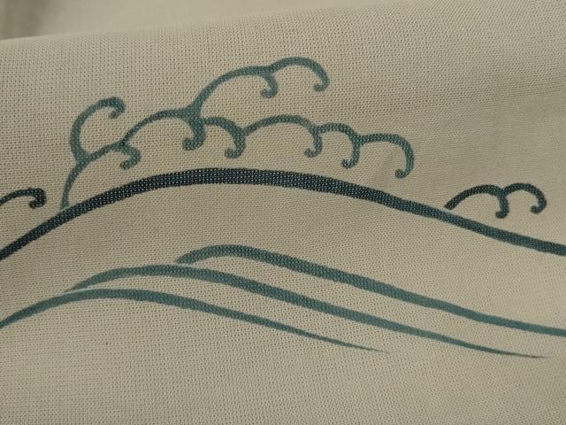 平和屋着物＊夏物　訪問着　紗　風景文　正絹　逸品　AABK6520jd