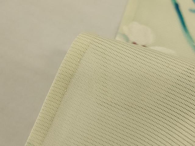 平和屋着物＊夏物　小紋　絽　手描き　草花文　正絹　逸品　AABK6530jd