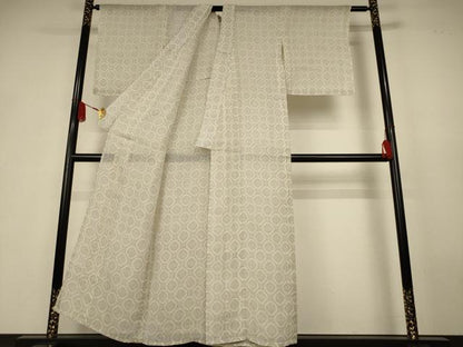 平和屋着物＊夏物　越後上布　蜀江文　苧麻　逸品　AABK6531jd