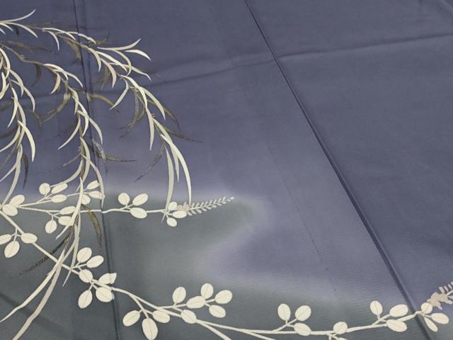 平和屋着物＊夏物　訪問着　絽　萩文　暈し染め　正絹　逸品　AABK6534jd