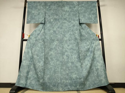平和屋着物＊夏物　小紋　絽　霞文　正絹　逸品　AABK6540jd