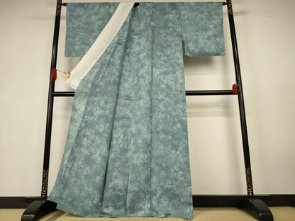 平和屋着物＊夏物　小紋　絽　霞文　正絹　逸品　AABK6540jd