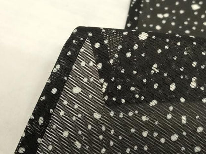 平和屋着物＊夏物　洗える最高級着物　＜英＞はなぶさ謹製　小紋　絽　舞花文　黒地　洗える着物　AABK6544jd