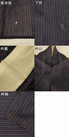 平和屋着物＊夏物　アンティーク　大正ロマン　色留袖　紗　風景飛鳥文　金糸　正絹　逸品　AABK6546jd
